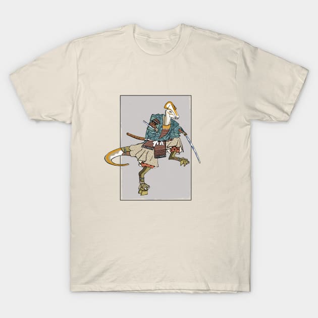 Hadrosaur Samurai T-Shirt by KotienIndustries